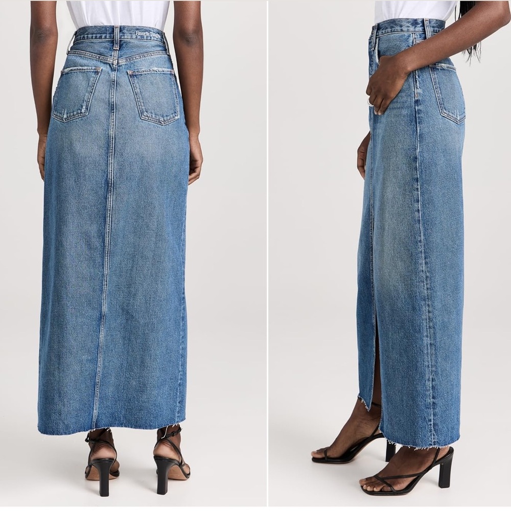 NWT | Favorite Daughter ‘The Sadie’ Maxi Denim Skirt - Picture 2 of 14